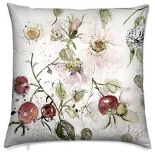 Pillow with wild roses